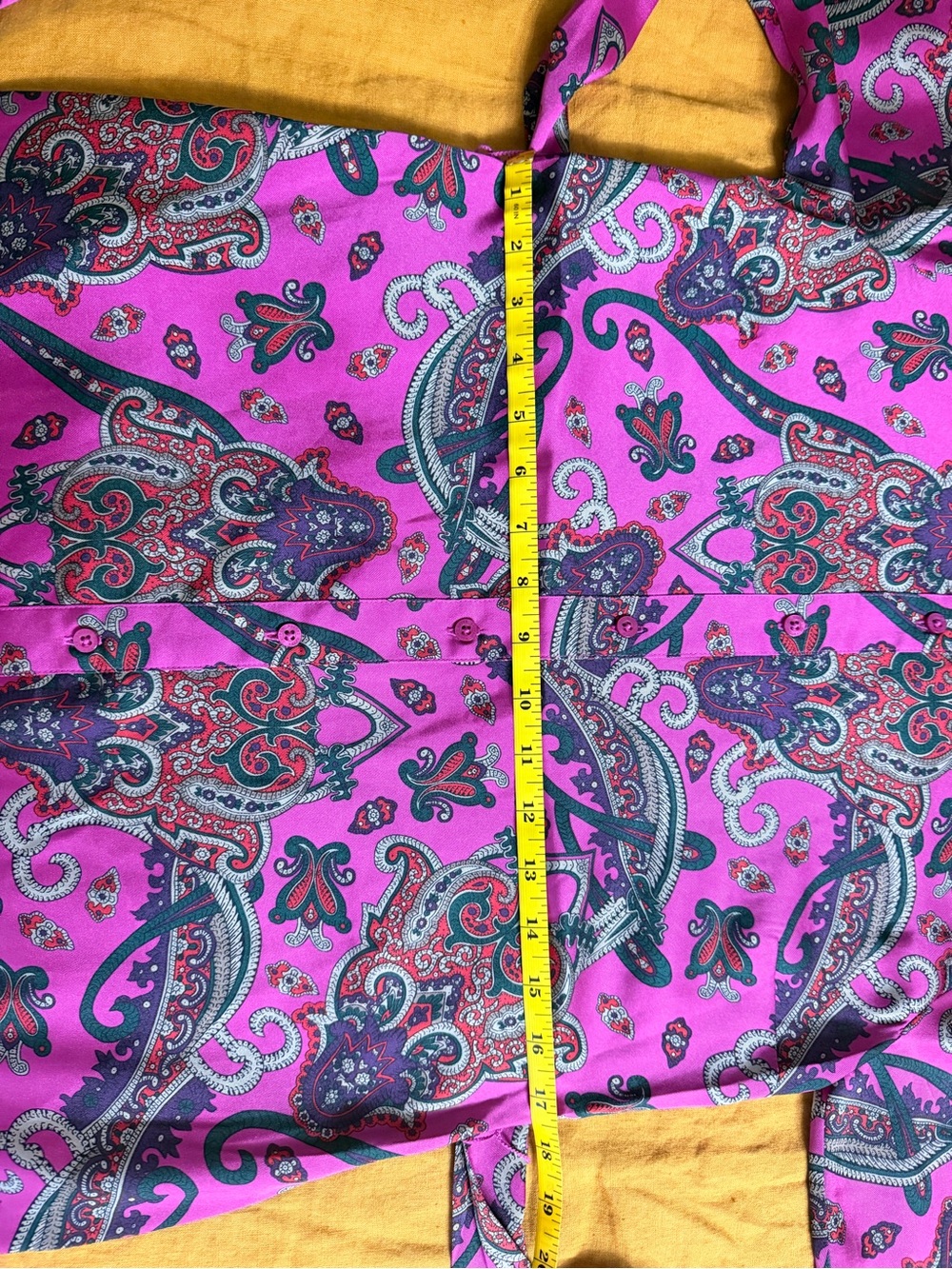 Lauren Ralph Lauren Fuchsia Paisley Maxi Shirt Dress - Picture 11 of 12